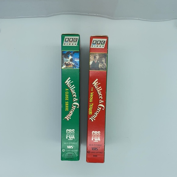 VHS TAPES lot of 2 WALLACE & GROMIT: “THE WRONG TROUSERS” and “A CLOSE SHAVE - Picture 3 of 8